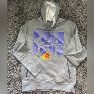 NBA Phoenix Suns Gray Hoodie with Purple Highlights